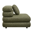 Modway Jubilee Upholstered Modular Armless Chair in Olive