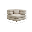Modway Jubilee Upholstered Modular Corner Chair in Linen