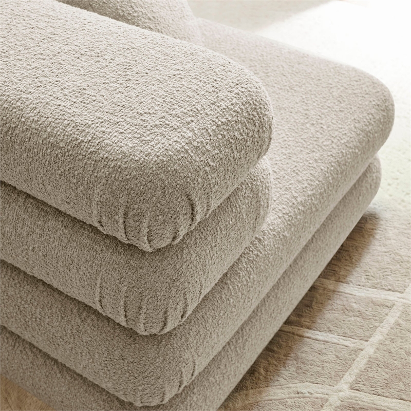 Modway Jubilee Upholstered Modular Corner Chair in Linen