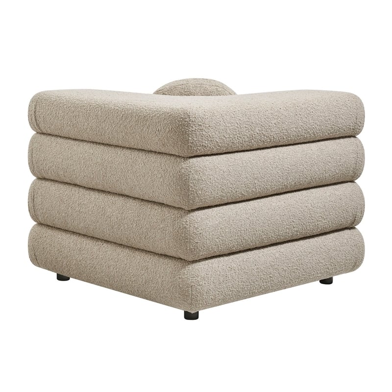 Modway Jubilee Upholstered Modular Corner Chair in Linen