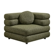 Modway Jubilee Upholstered Modular Corner Chair in Olive