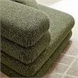 Modway Jubilee Upholstered Modular Corner Chair in Olive