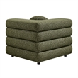 Modway Jubilee Upholstered Modular Corner Chair in Olive
