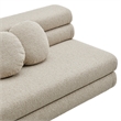 Jubilee Upholstered Modular Armless Loveseat in Linen