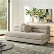 Jubilee Upholstered Modular Armless Loveseat in Linen