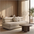 Jubilee Upholstered Modular Armless Loveseat in Linen