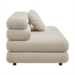 Jubilee Upholstered Modular Armless Loveseat in Linen
