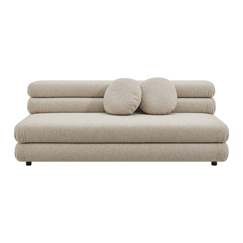 Jubilee Upholstered Modular Armless Loveseat in Linen