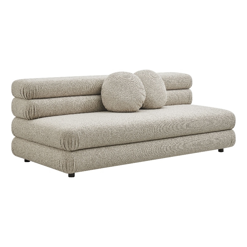 Jubilee Upholstered Modular Armless Loveseat in Linen