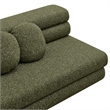 Jubilee Upholstered Modular Armless Loveseat in Olive