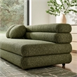 Jubilee Upholstered Modular Armless Loveseat in Olive