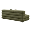 Jubilee Upholstered Modular Armless Loveseat in Olive