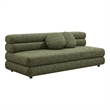 Jubilee Upholstered Modular Armless Loveseat in Olive