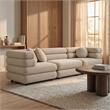 Jubilee 3-Piece Upholstered 3-Piece Modular Sofa Set in Linen