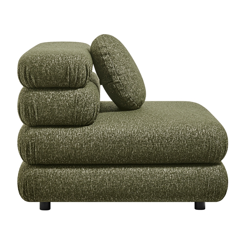Jubilee 3-Piece Upholstered 3-Piece Modular Sofa Set in Olive