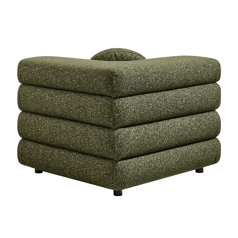 Jubilee 3-Piece Upholstered 3-Piece Modular Sofa Set in Olive