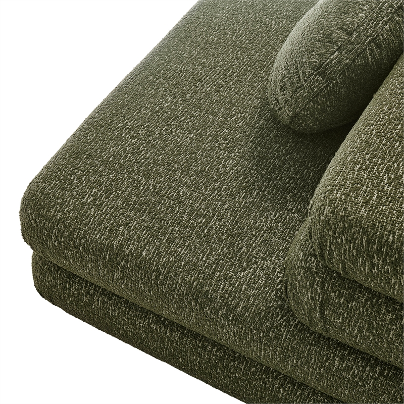 Jubilee 4-Piece Upholstered Modular Sofa Set in Olive