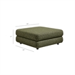 Jubilee 4-Piece Upholstered Modular Sofa Set in Olive