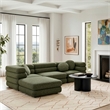 Jubilee 4-Piece Upholstered Modular Sofa Set in Olive