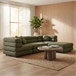 Jubilee 4-Piece Upholstered Modular Sofa Set in Olive