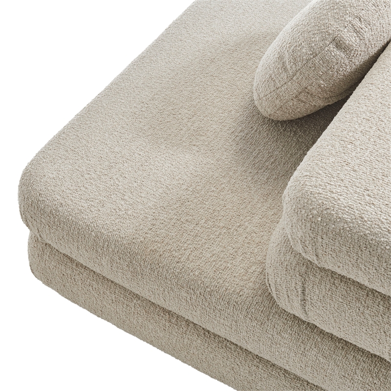 Jubilee 5-Piece Upholstered Modular L-Shaped Sofa Set in Linen