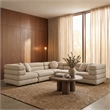 Jubilee 5-Piece Upholstered Modular L-Shaped Sofa Set in Linen