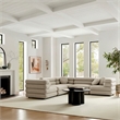 Jubilee 5-Piece Upholstered Modular L-Shaped Sofa Set in Linen