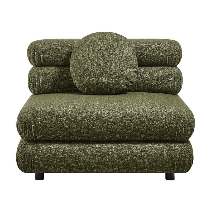Jubilee 5-Piece Upholstered Modular L-Shaped Sofa Set in Olive