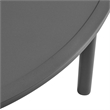 Modway Porta 2 Piece Nesting Outdoor Aluminum Coffee Table Set in Charcoal Anthracite
