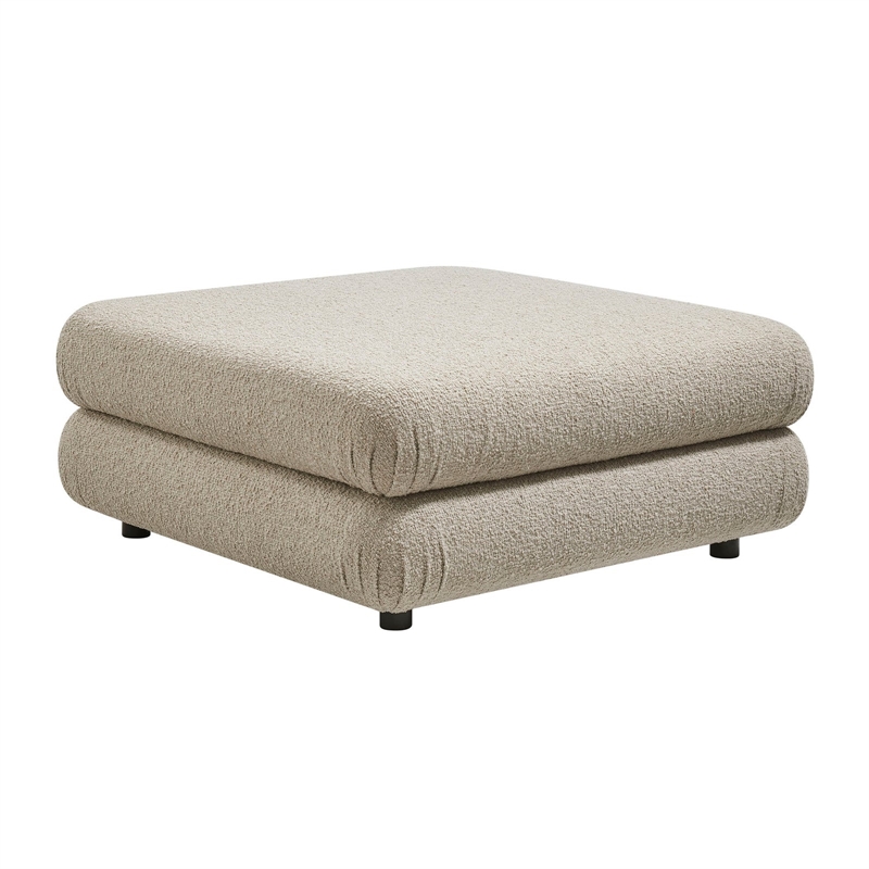 Modway Jubilee Upholstered Ottoman in Linen