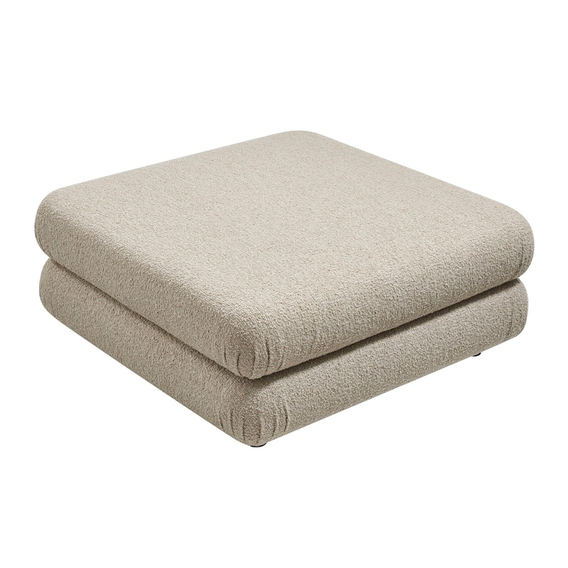 Modway Jubilee Upholstered Ottoman in Linen