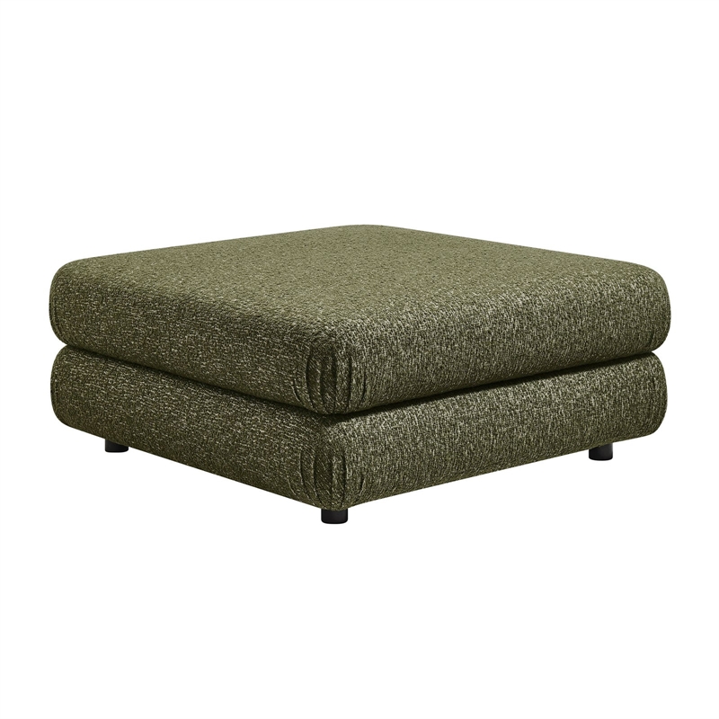 Modway Jubilee Upholstered Ottoman in Olive
