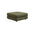 Modway Jubilee Upholstered Ottoman in Olive