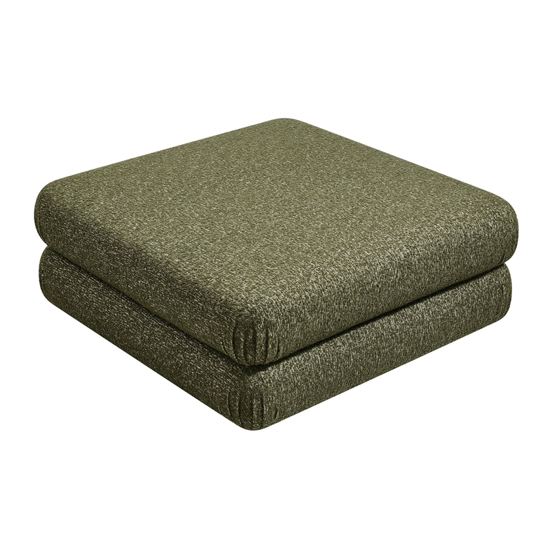 Modway Jubilee Upholstered Ottoman in Olive