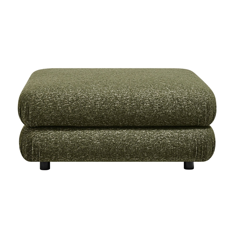 Modway Jubilee Upholstered Ottoman in Olive