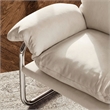 Ansel Performance Velvet Accent Chair in Alabaster