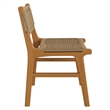 Rowe Outdoor Teak Wood Dining Chair in Natural