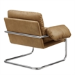 Ansel Vegan Leather Accent Chair in Toast