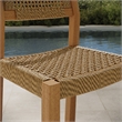 Reed 40 Inch Outdoor Outdoor Teak Wood Counter Stool in Natural