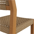 Reed 40 Inch Outdoor Outdoor Teak Wood Counter Stool in Natural