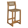 Reed 40 Inch Outdoor Outdoor Teak Wood Counter Stool in Natural