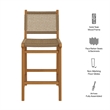 Rowe Outdoor Teak Wood Counter Chairs Set of 2 in Natural