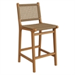Rowe Outdoor Teak Wood Counter Chairs Set of 2 in Natural