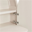 Modway Bellamy Arched Fold-Out Desk Cabinet in Ash