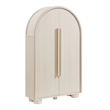 Modway Bellamy Arched Fold-Out Desk Cabinet in Ash