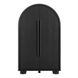 Modway Bellamy Arched Fold-Out Desk Cabinet in Black Oak