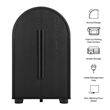 Modway Bellamy Arched Fold-Out Desk Cabinet in Black Oak
