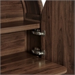 Modway Bellamy Arched Fold-Out Desk Cabinet in Walnut