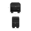 Modway Bellamy Curved 1-Drawer Nightstand in Black Oak