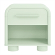Modway Bellamy Curved 1-Drawer Nightstand in Sage